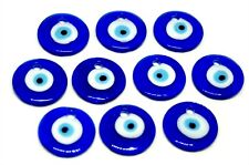 10 Göz Anhänger 30mm aus Glas/Türkischer Glücksbringer/ Blaues Auge