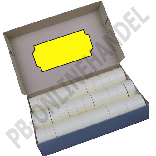 Etiketten 26x12mm leuchtgelb