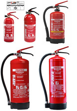 Protex Feuerlöscher ABC Pulver Schaum Fettbrand 1,2,5,6,9,12kg mit Prüfnachweis