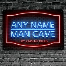 Personalisiert Man Cave Blau