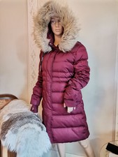 Calvin Klein Daunenmantel MANTEL Daunen COAT Bordeaux GR L 42 Glanz Metallic CK