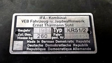 Typenschild Simson KR51/1 KR51/2 Schwalbe IFA graviert - inkl. Zusätze