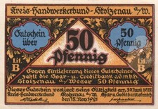 2 verschiedene Scheine Notgeld