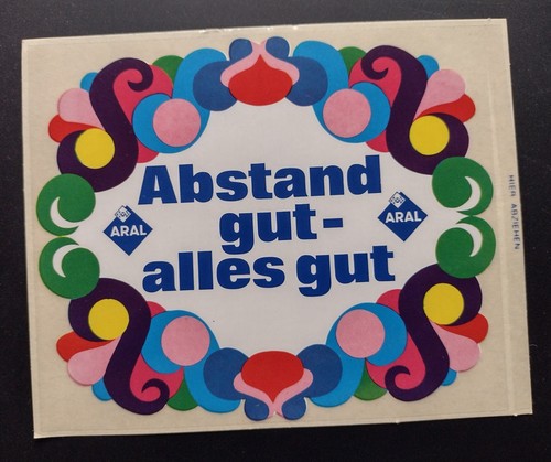 Aral aufkleber 60er 70er - aufkleber, –