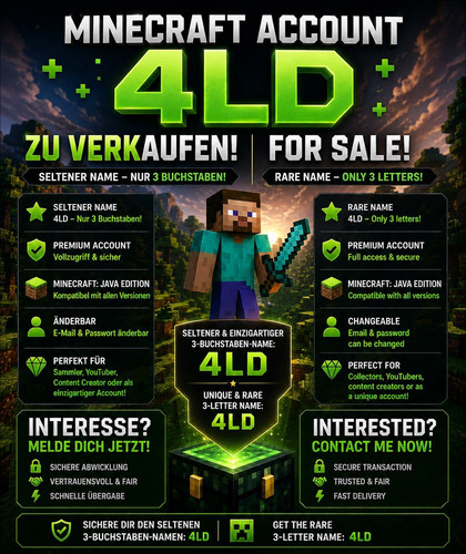 Minecraft account 4ld - minecraft,