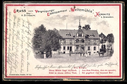 Ansichtskarte kemnitz - ansichtskarte, b