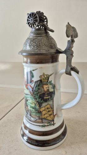 Bareuther bierkrug zinndeckel - bareuther,