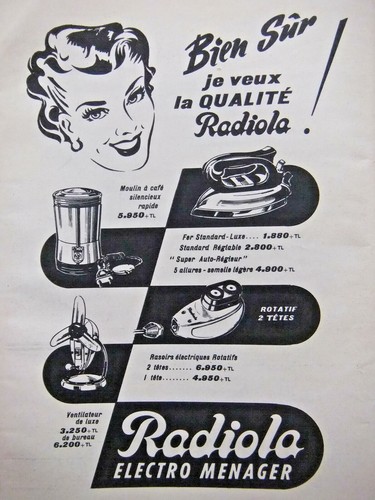 Presseanzeige 1956 radiola - presseanzeige,