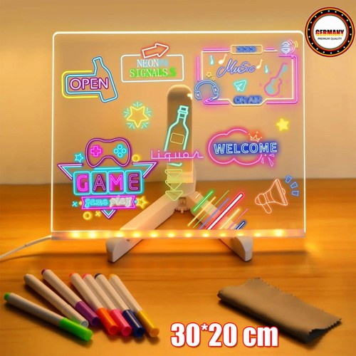 Led notiztafel mit farben - led,