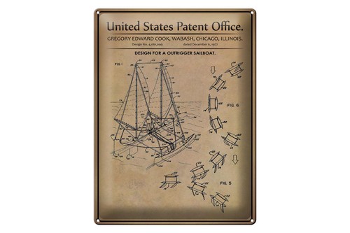 Blechschild patent 30x40 - blechschild,