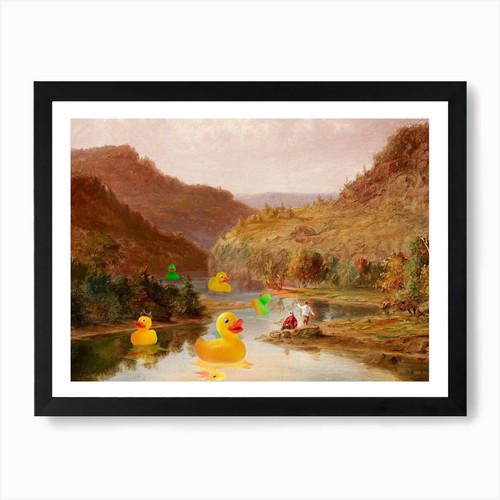 Rubber duck day kunstdruck - rubber,
