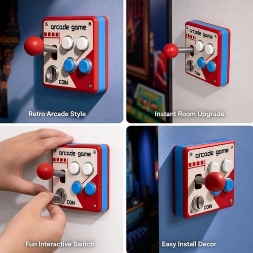 Retro arcade switch - retro, panel