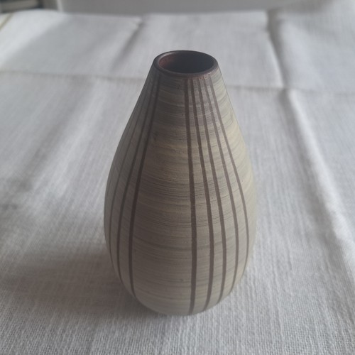 Vase keramik braun beige - vase,