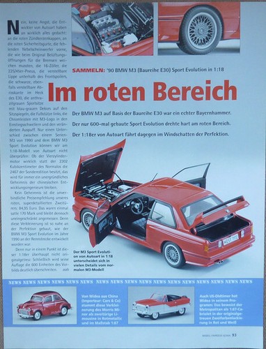 Bmw sport evolution 1 - evolution, 1-18