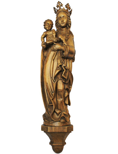 Holz skulptur maria - holz,