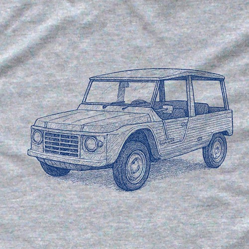 Citroen mehari herren - citroen, t-shirt