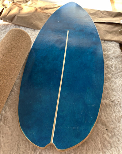 Balance board aus holz - holz,, blau