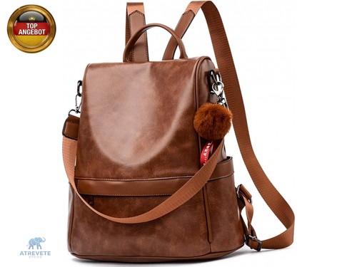 Damen soft leder rucksack - soft, pu