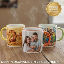 Fototasse farbig mit bild - mit, &