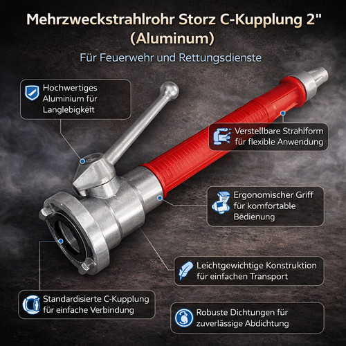 Strahlrohr kunststoff alu c - c,