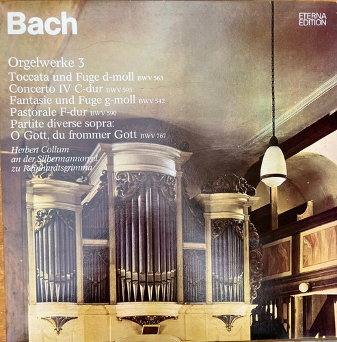 Bach orgelwerke eterna - lp,