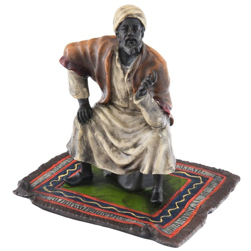 Wiener bronze figur - bronze, sitzender