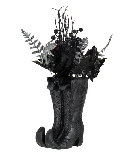 Hexenstiefel dekoriert mit