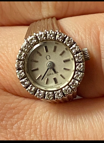 Omega ring uhr weißgold - omega,