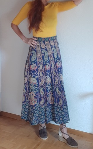 Langer boho wickelrock ethno - langer, wickelrock,