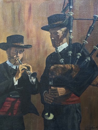 Altes wandbild porträt - wandbild,