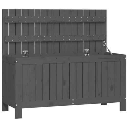 Gartentruhe grau 108x42 5x54 - grau, 108x42,5x54