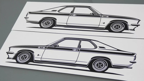 Opel manta gte aufkleber - opel, a