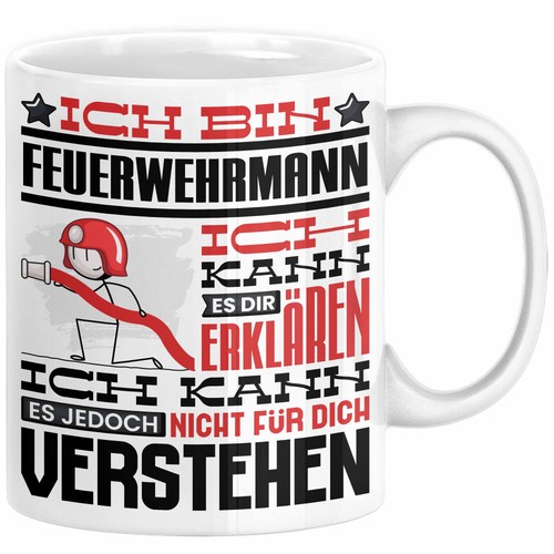 Feuerwehrmann geschenk tasse - geschenk,