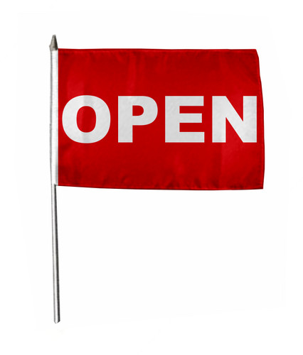 Stockflagge fahne flagge open - fahne,