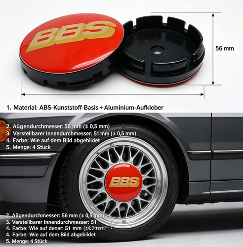 Aluminium embleme bbs - mm,