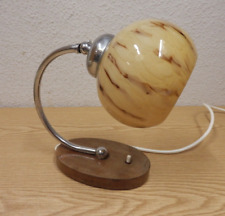 20er 30er Wand-Tischlampe Leuchte Art Deco  Glas Nickel lamp 20s 30s Vintage