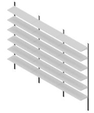 Regalsystem Rückwandregal Wandregal Ladeneinrichtung 18 Böden B: 370 cm Ladenbau