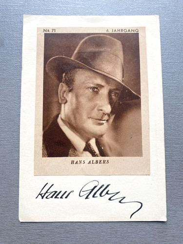 Hans albers vintage - albers, (†1960)