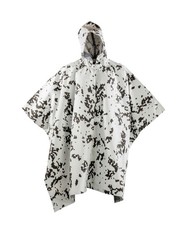 BW Poncho mit IRR Beschichtung Regenponcho Flecktarn snow camo schneetarn