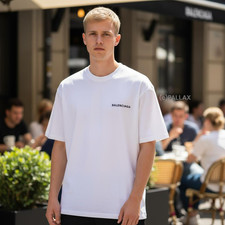 BALENCIAGA T-SHIRT LOGO WEISS
