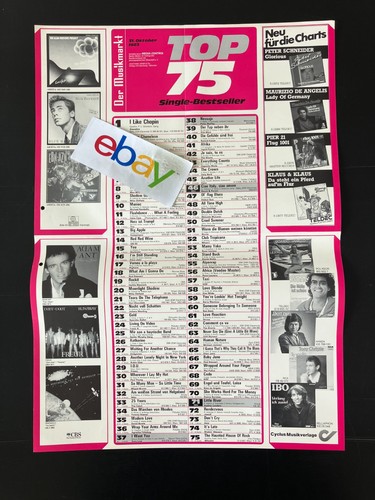 Musikmarkt charts plakat - charts,