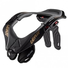Leatt Moto 5.5 Neck Brace - Stealth/Gold