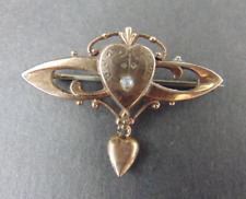 Jugendstil Double Brosche mit