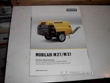 KAESER MOBILAIR M27/M31 BAUKOMPRESSOR BROSCHÜRE/PROSPEKT 12 SEITEN  RAR !