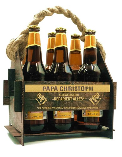 Bierträger holz gravur - holz,