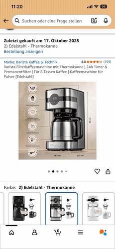 Barista kaffeemaschine 900w - kaffeemaschine,