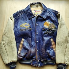 Avirex Sport „Midnight Sun League Avirex Varsity 1953“ Jacke aus Leder Gr. L