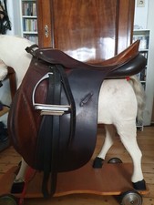 Sattel Passier PSL, tricolor, VSD, braun, frisch gepolstert, top Zustand