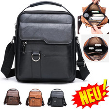 Herren Schultertasche Leder