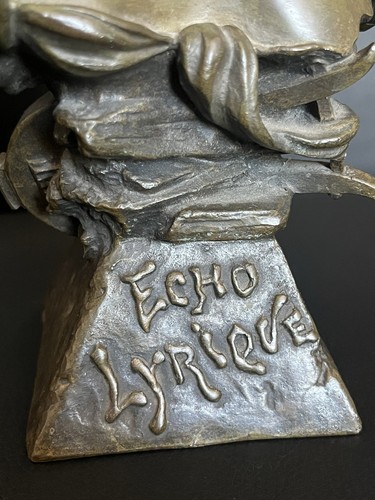 Antike bronze büste echo - bronze,